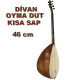 DİVAN BAĞLAMA OYMA DUT KISA SAP 46 cm