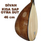 DİVAN BAĞLAMA OYMA DUT KISA SAP 46 cm