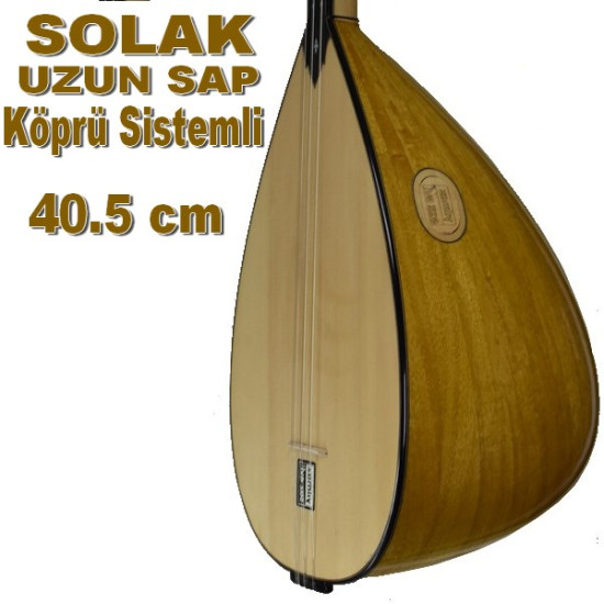 Solak Bağlama Uzun  Sap İroko Yaprak 40.5 cm